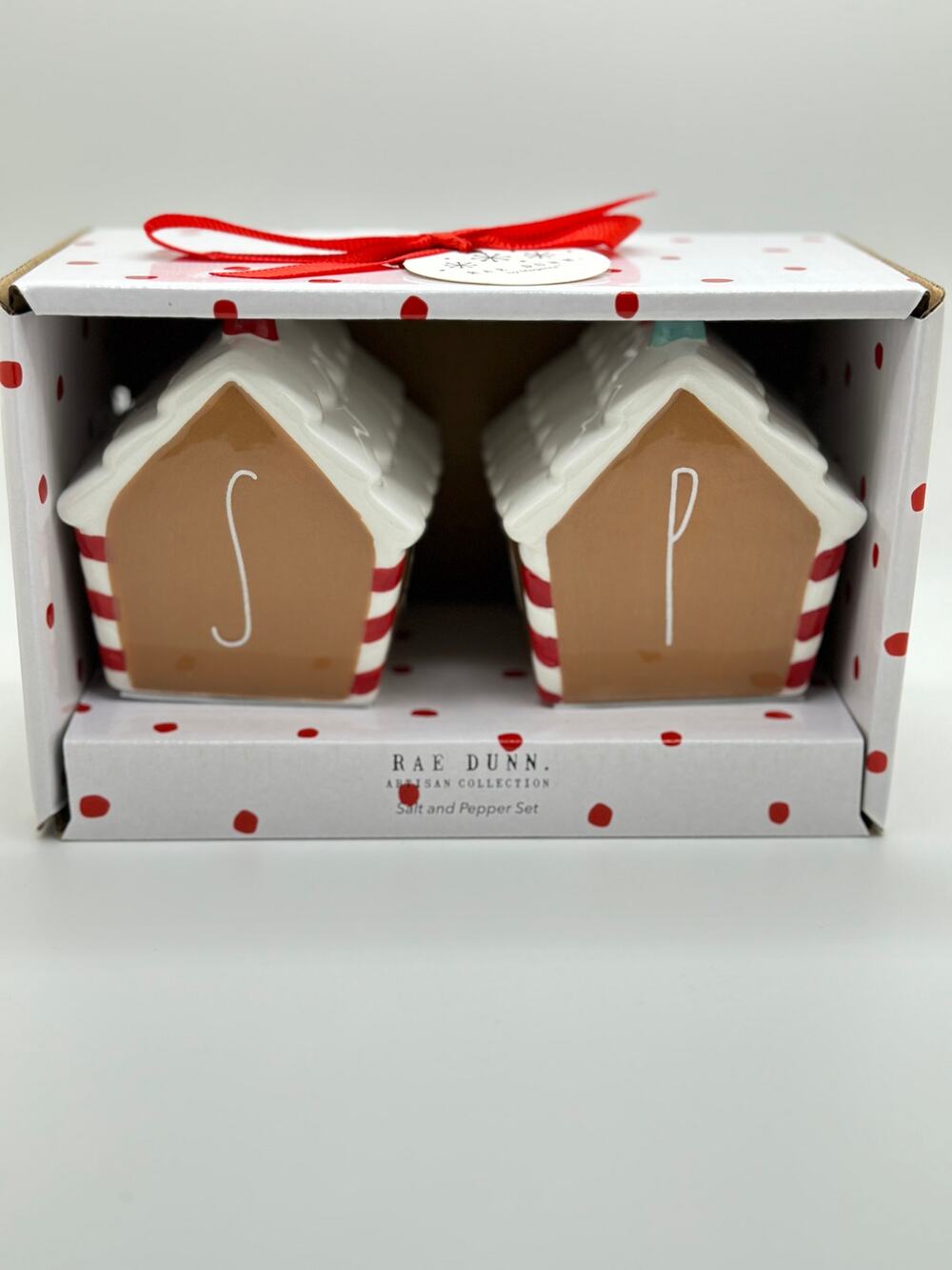 New Rae Dunn Gingerbread Salt & Pepper Shakers
